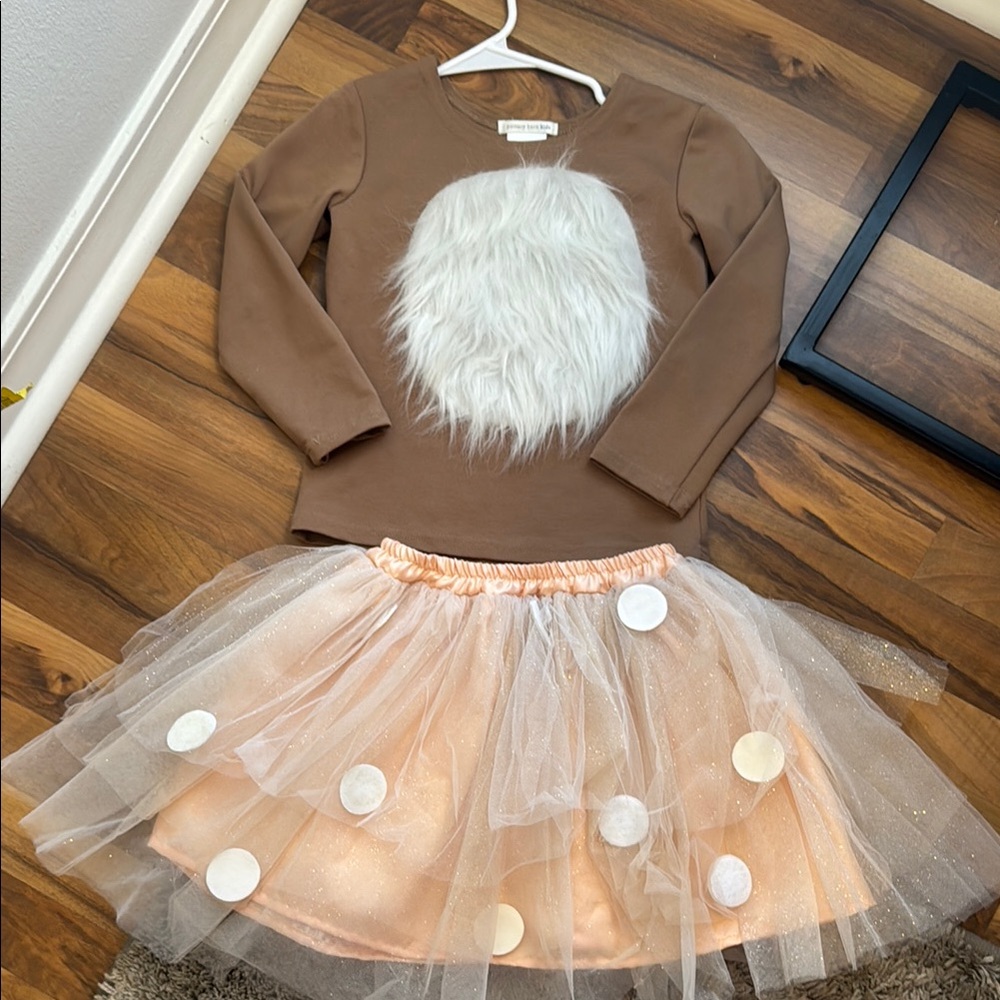 Brown and Cream Kids Costume Set